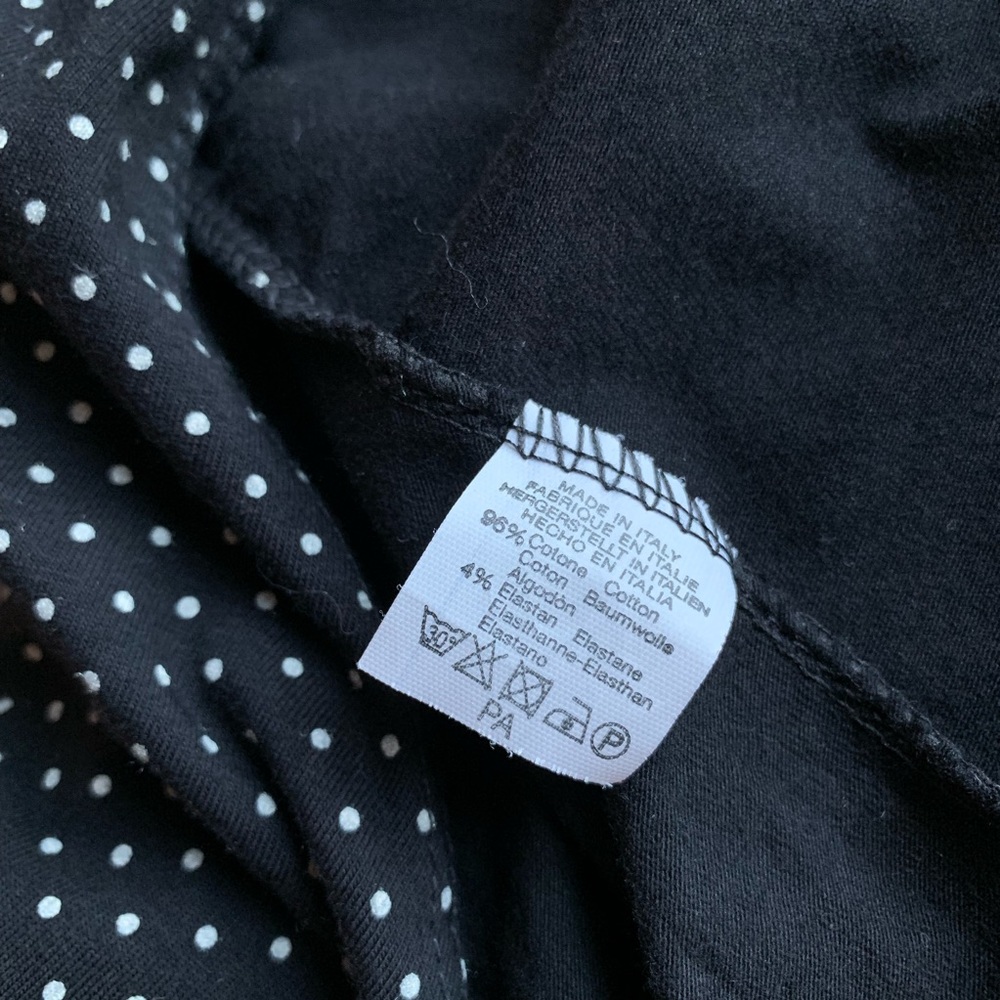 Brandy Melville Black Polka Dot Wrap Crop Top - Picture 5 of 7